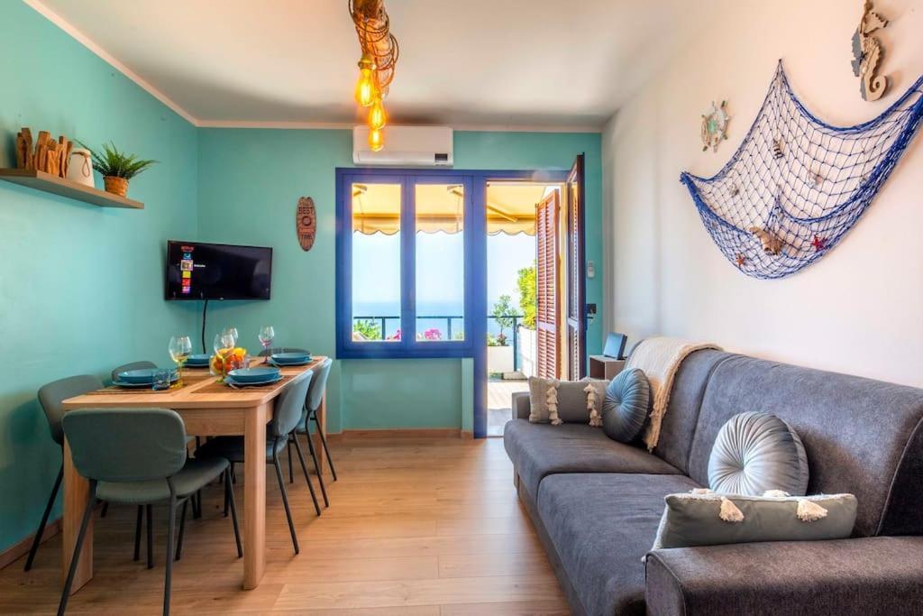 Il Grande Blu - Vista Panoramica Sul Golfo Apartment ออสเปดาเลตตี ภายนอก รูปภาพ