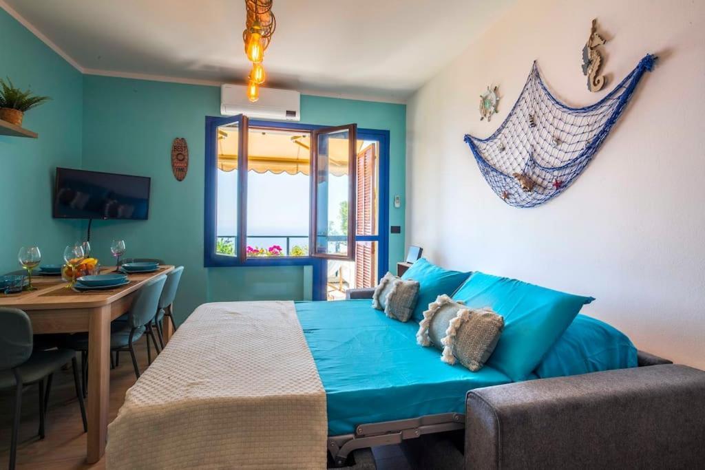 Il Grande Blu - Vista Panoramica Sul Golfo Apartment ออสเปดาเลตตี ภายนอก รูปภาพ